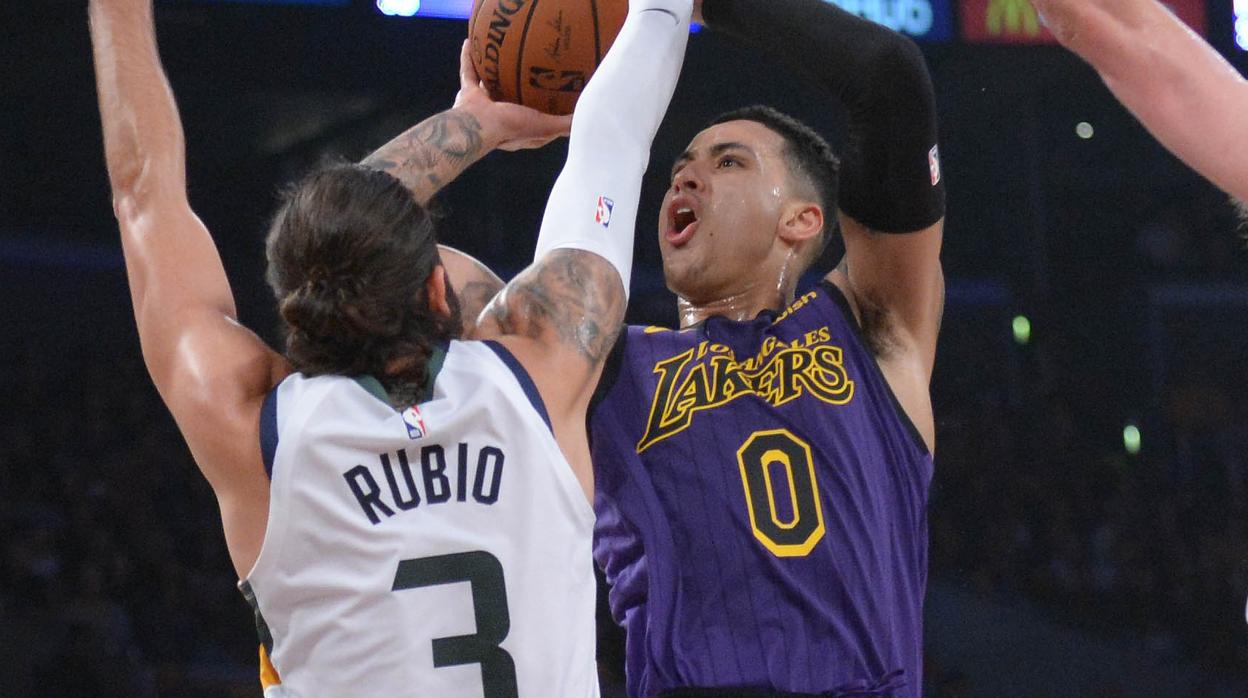 Ricky, en un partido anterior ante los Lakers