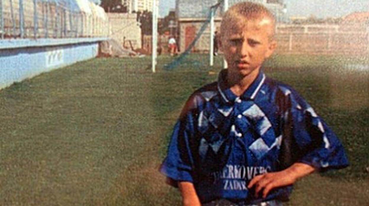 Luka Modric, cuando era un niño