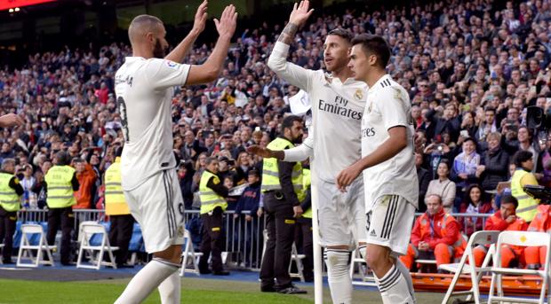 Benzema y Ramos, los puntales de Solari