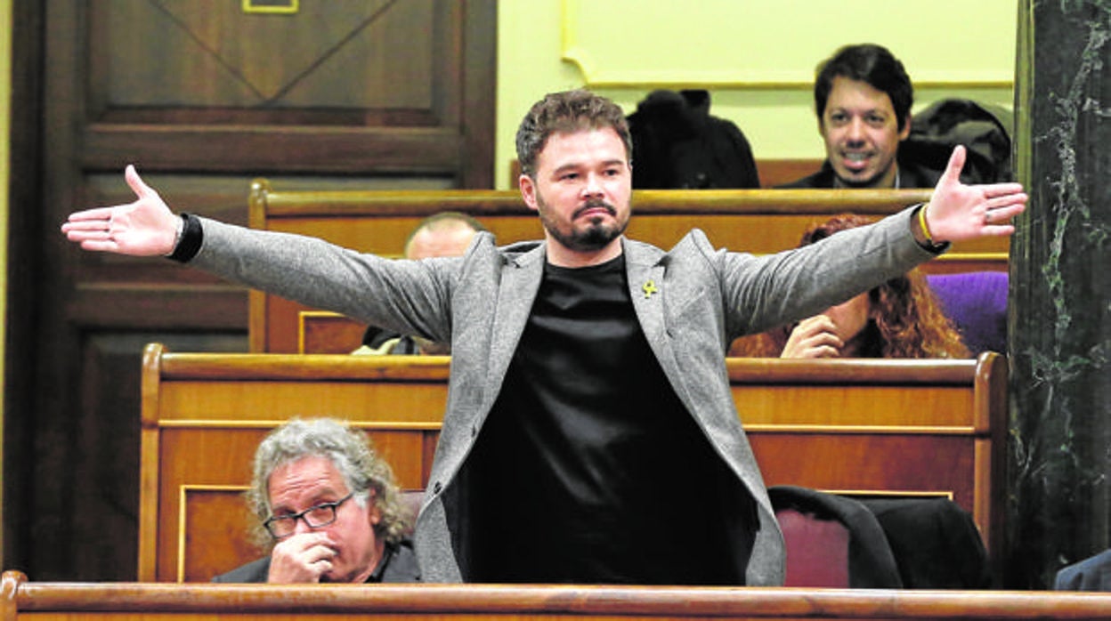 Gabriel Rufián, diputado por ERC en el Congreso.