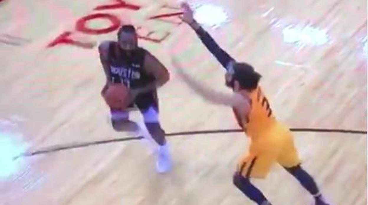 La jugada de Harden que enfadó a Ricky Rubio