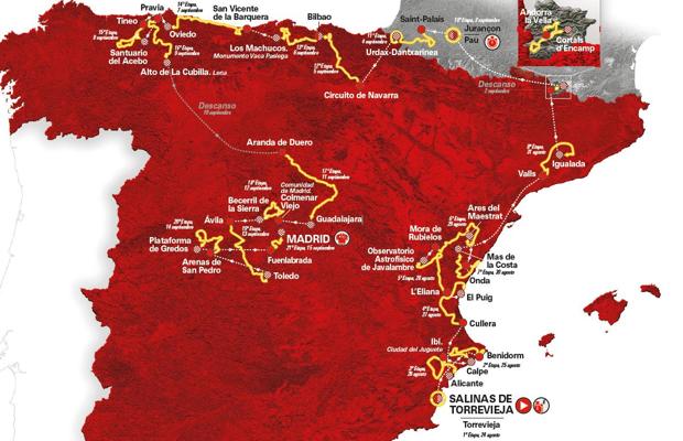 Montañas calientes en Andorra, Cantabria, Asturias y Ávila