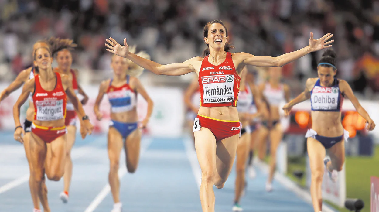 Nuria Fernández logra el oro europeo en 1.500 en Barcelona (2010)