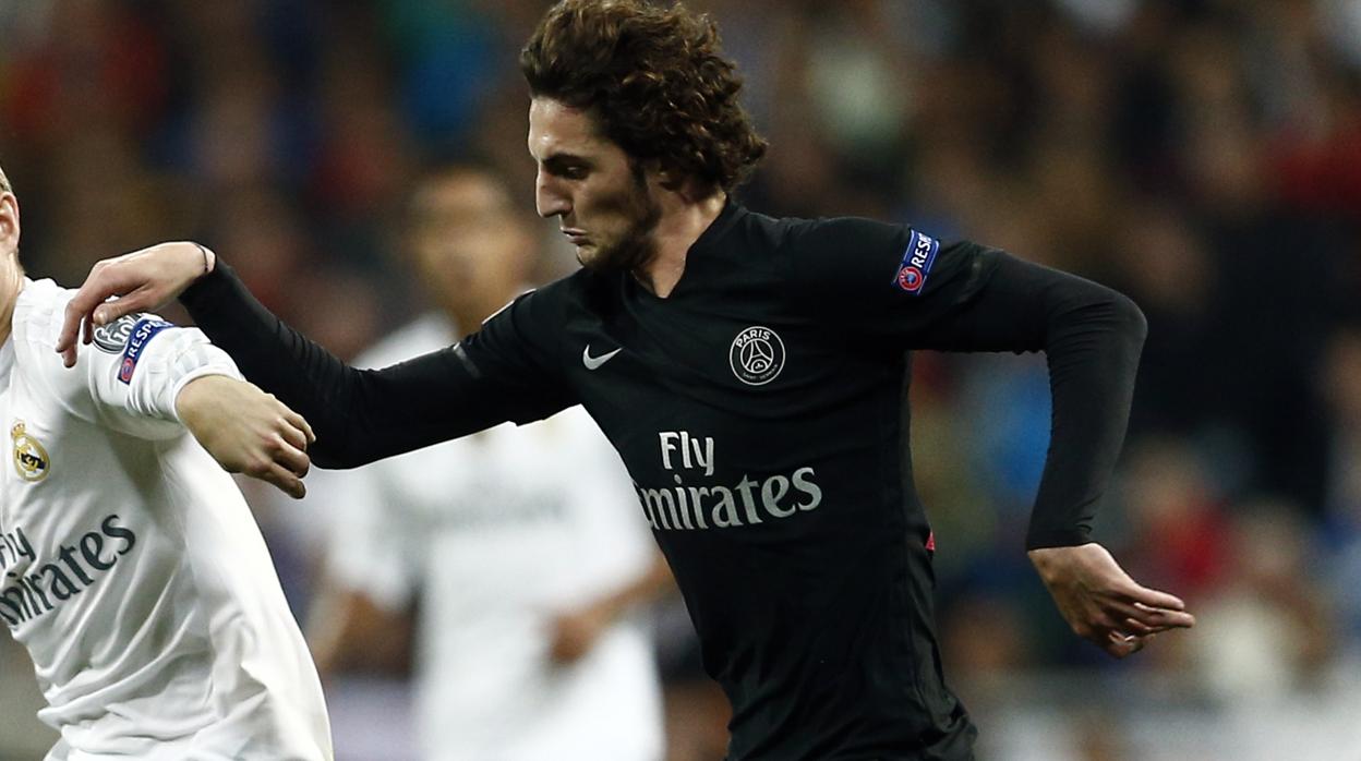 Rabiot, en un partido del PSG