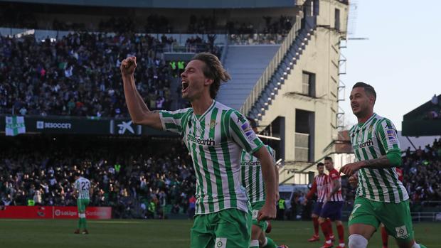 En vídeo, LaLiga (J22): el gol de Canales, de penalti, en el Betis 1-0 Atlético