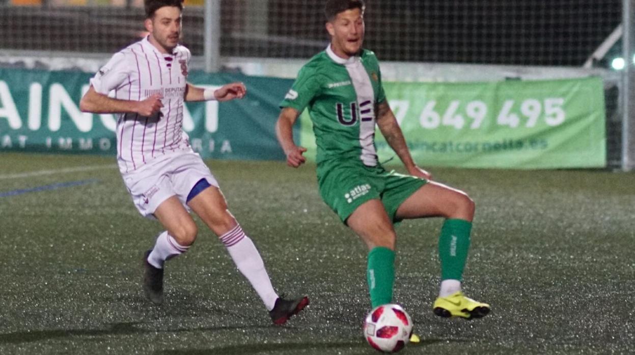 Partido de la Copa Federación entre el Cornellá y el Pontevedra