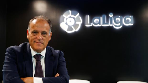 Javier Tebas culpa a Florentino Pérez de la polémica del VAR