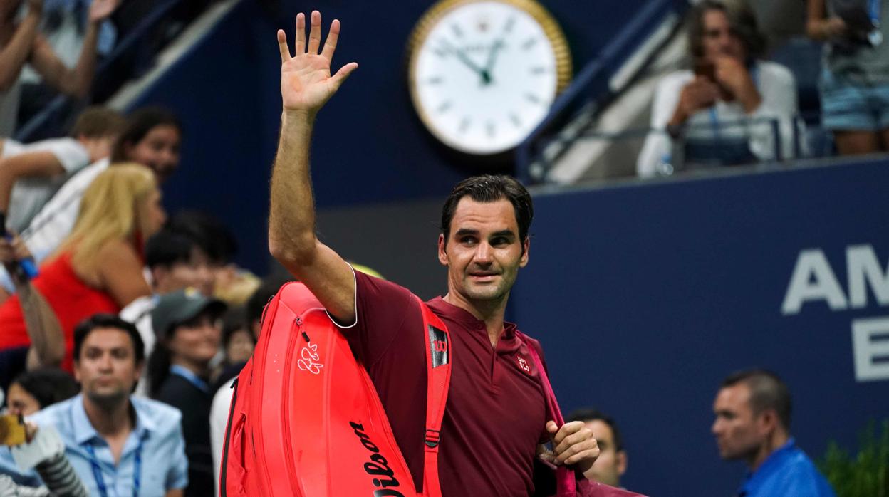 Roger Federer, durante el US Open del año pasado