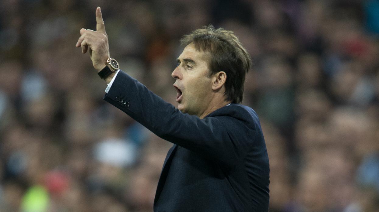 Lopetegui, en un partido del Real Madrid