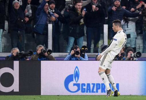 Cristiano imitó la celebración de Simeone tras la eliminación del Atlético