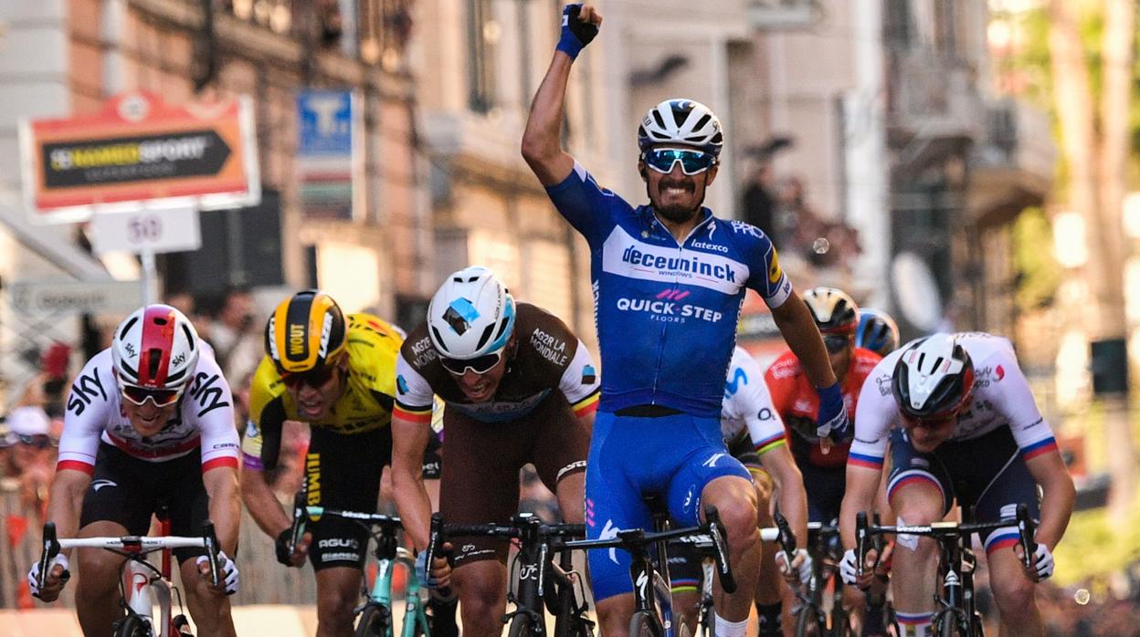 Alaphilippe celebra su triunfo