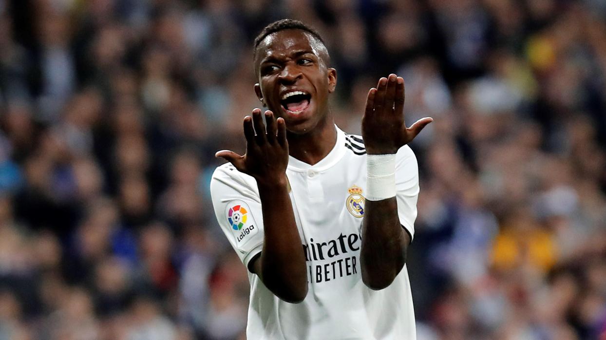 Vinicius, en un partido con el Real Madrid