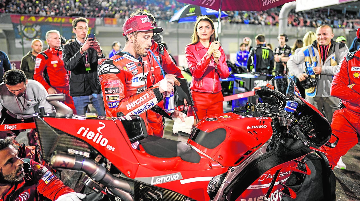 Andrea Dovizioso, en el Gran Premio de Qatar