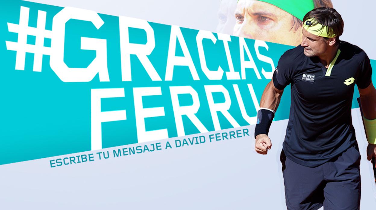 Comparte tu homenaje a David Ferrer