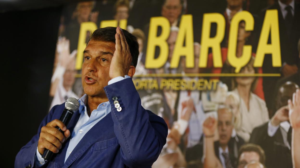 Joan Laporta, en un acto en 2015