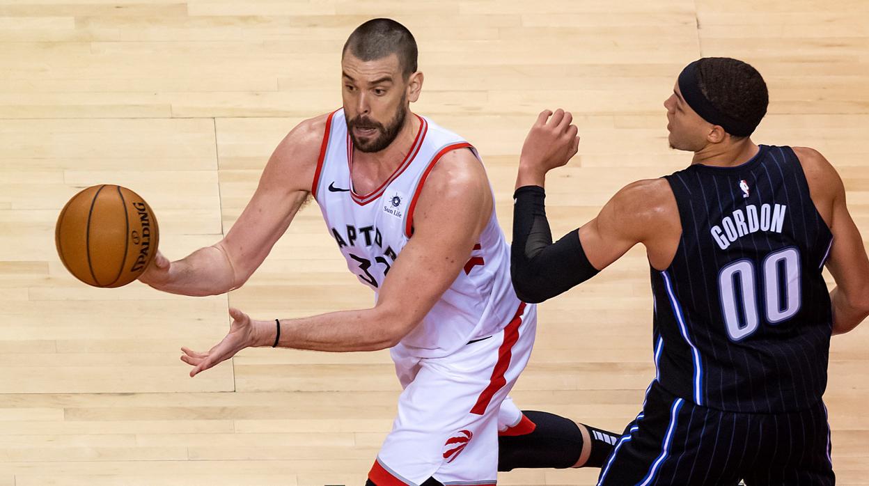 Marc Gasol destaca en el triunfo de Raptors