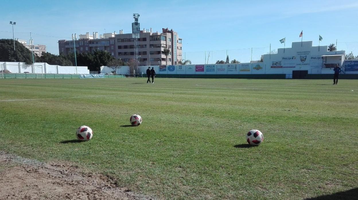 El Pozuelo, el estadio del Juventud Torremolinos, uno de los clubes del Grupo IX de Tercera