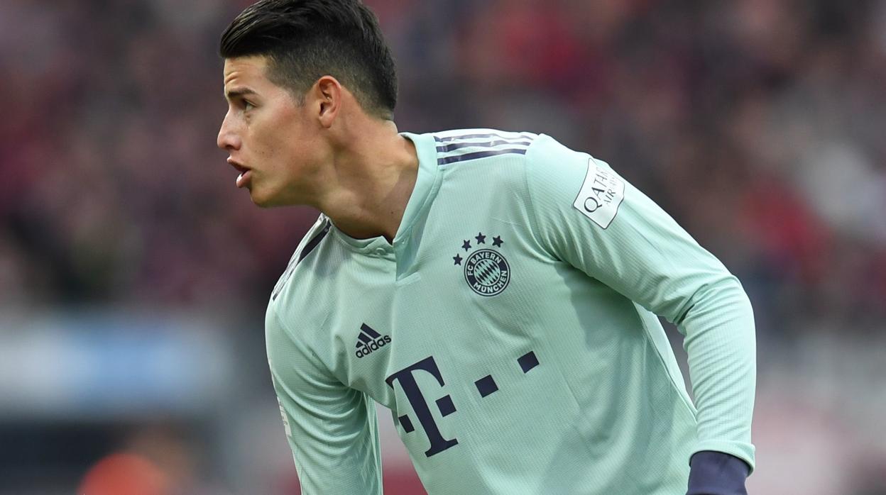 James, en un partido del Bayern