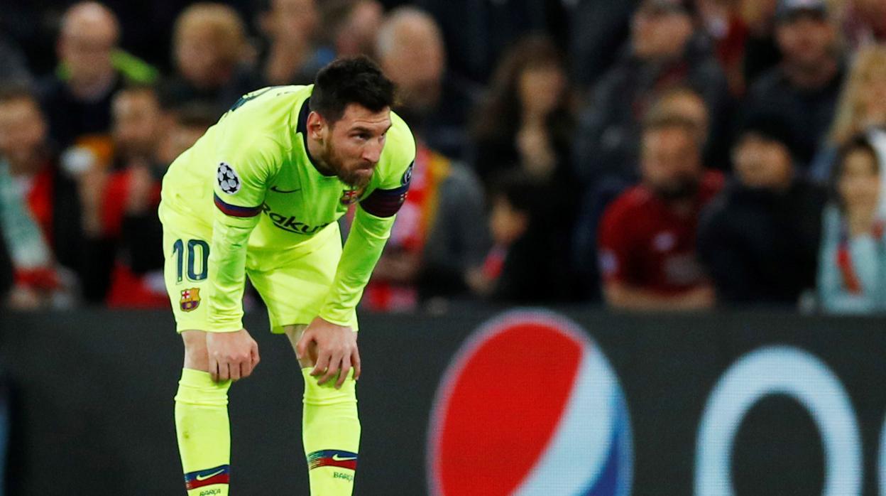 Messi, durante el partido