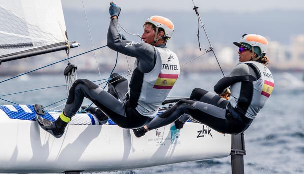 Tara Pacheco y Florian Trittel, encaramados en el tercer puesto del Europeo de Nacra 17