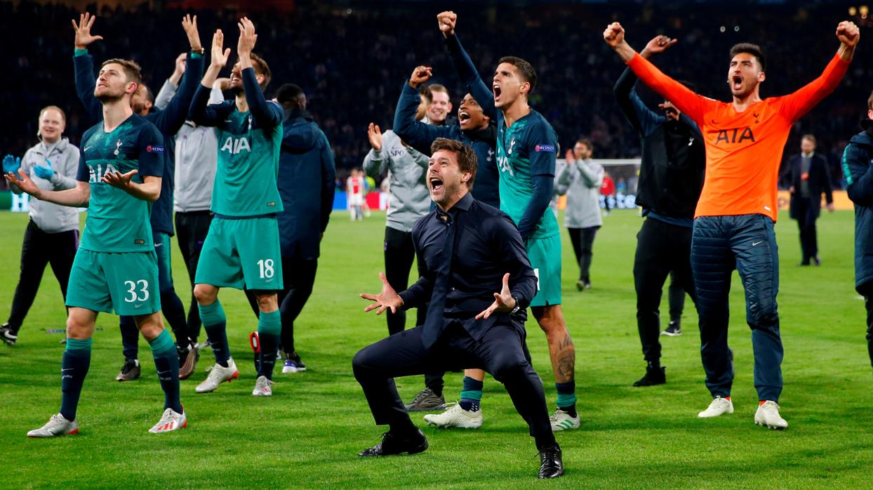 Pochettino celebra el pase a la final de la Champions