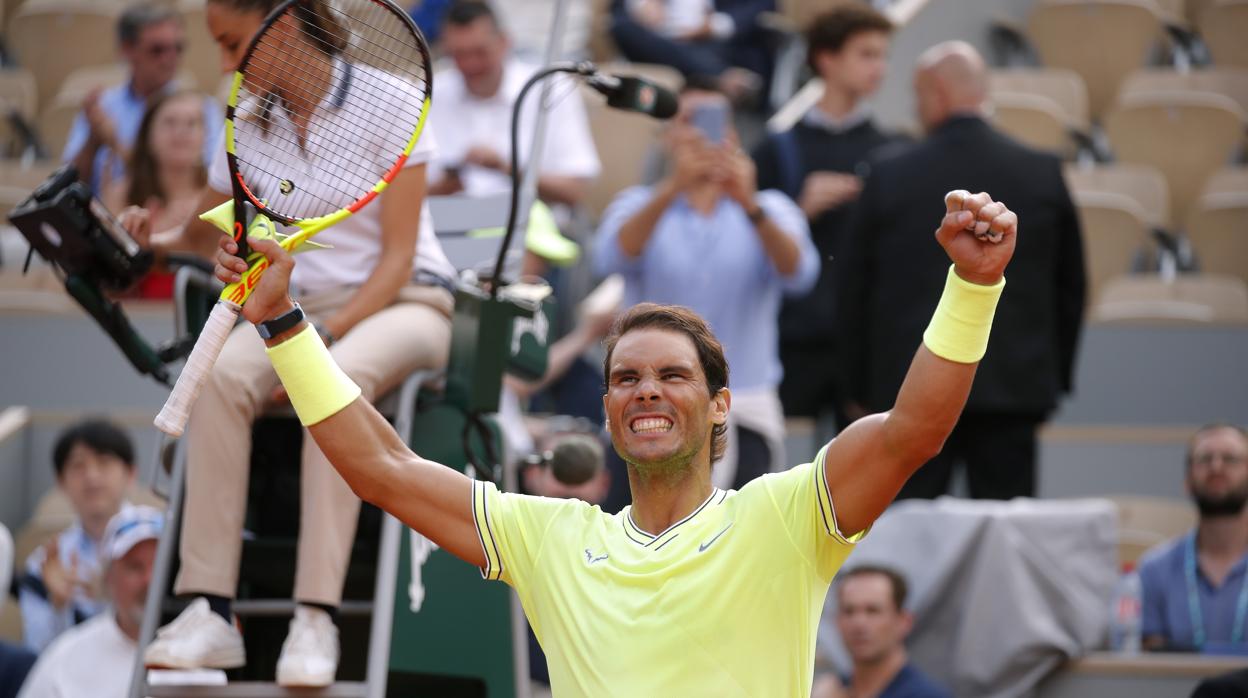 Nadal, chaparrón de tenis antes de Federer