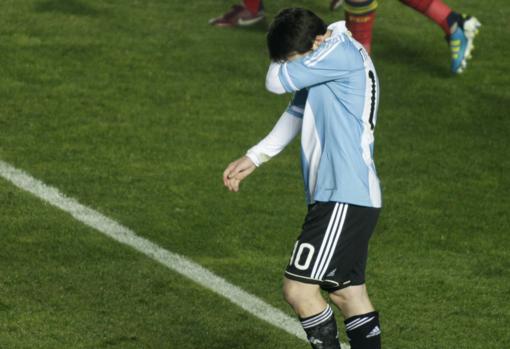 Messi durante la Copa América 2011