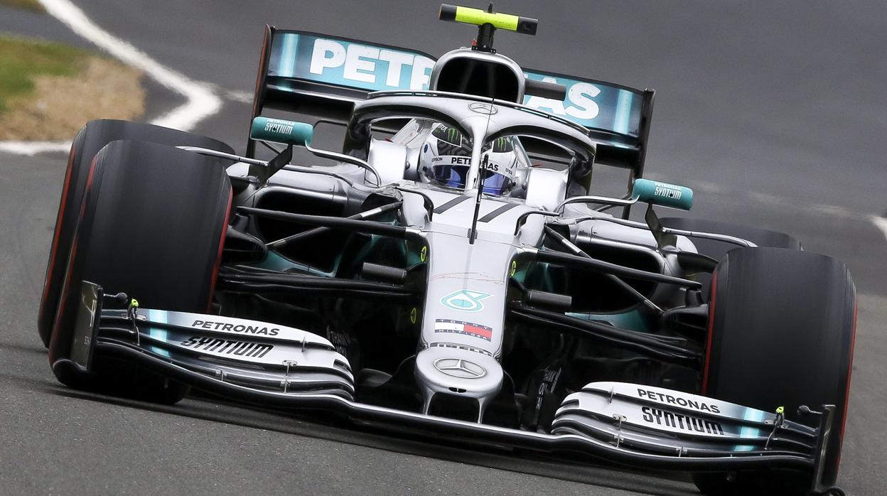 Bottas tras bajarse del coche