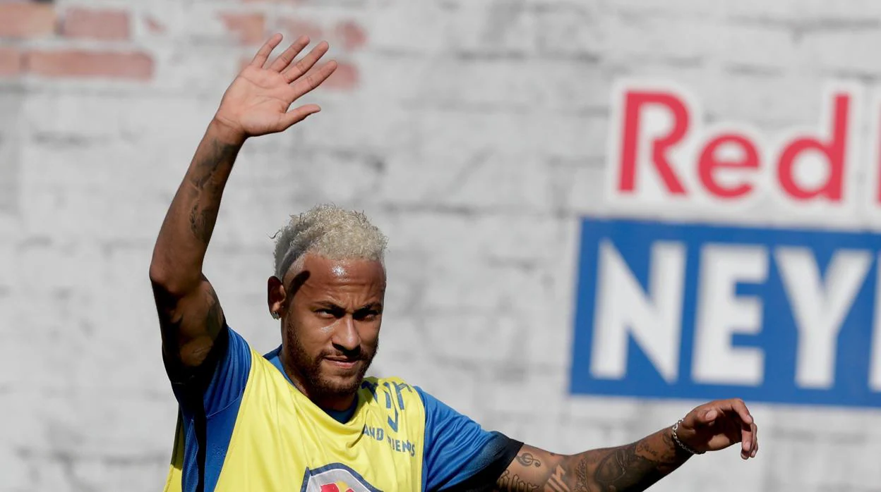 Neymar, en su última aparición pública