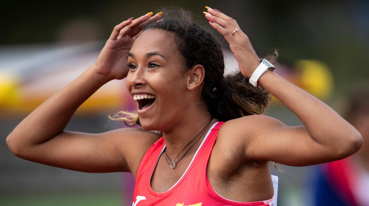 María Vicente, campeona de Europa sub 20 en heptatlón con récord de España absoluto