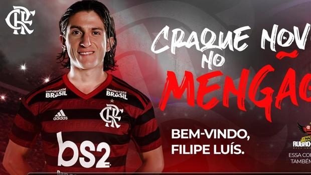 El Flamengo hace oficial el fichaje de Filipe Luis