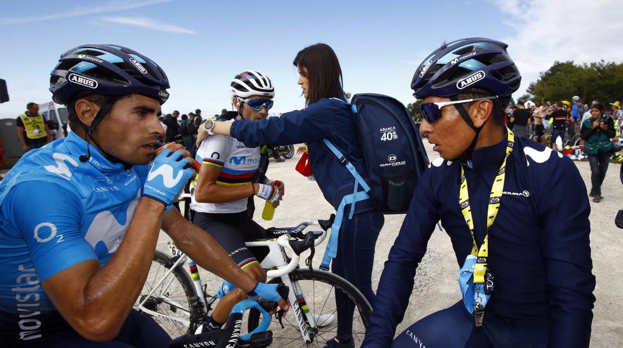 El vídeo con el que el Movistar pretende dejar atrás los líos entre Quintana, Landa y Valverde