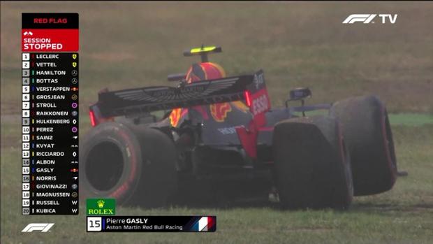 Gasly, ileso tras un brutal accidente