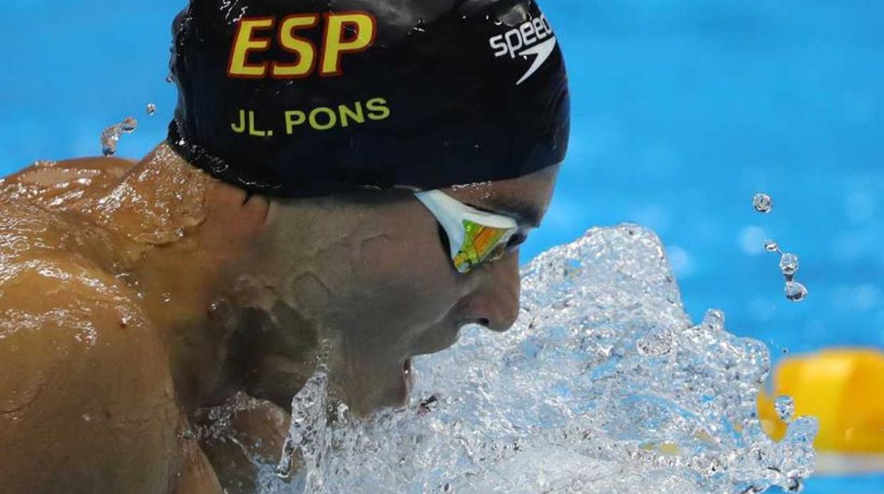 Joan Lluis Pons, cuarto en la final de los 400 estilos con récord de España