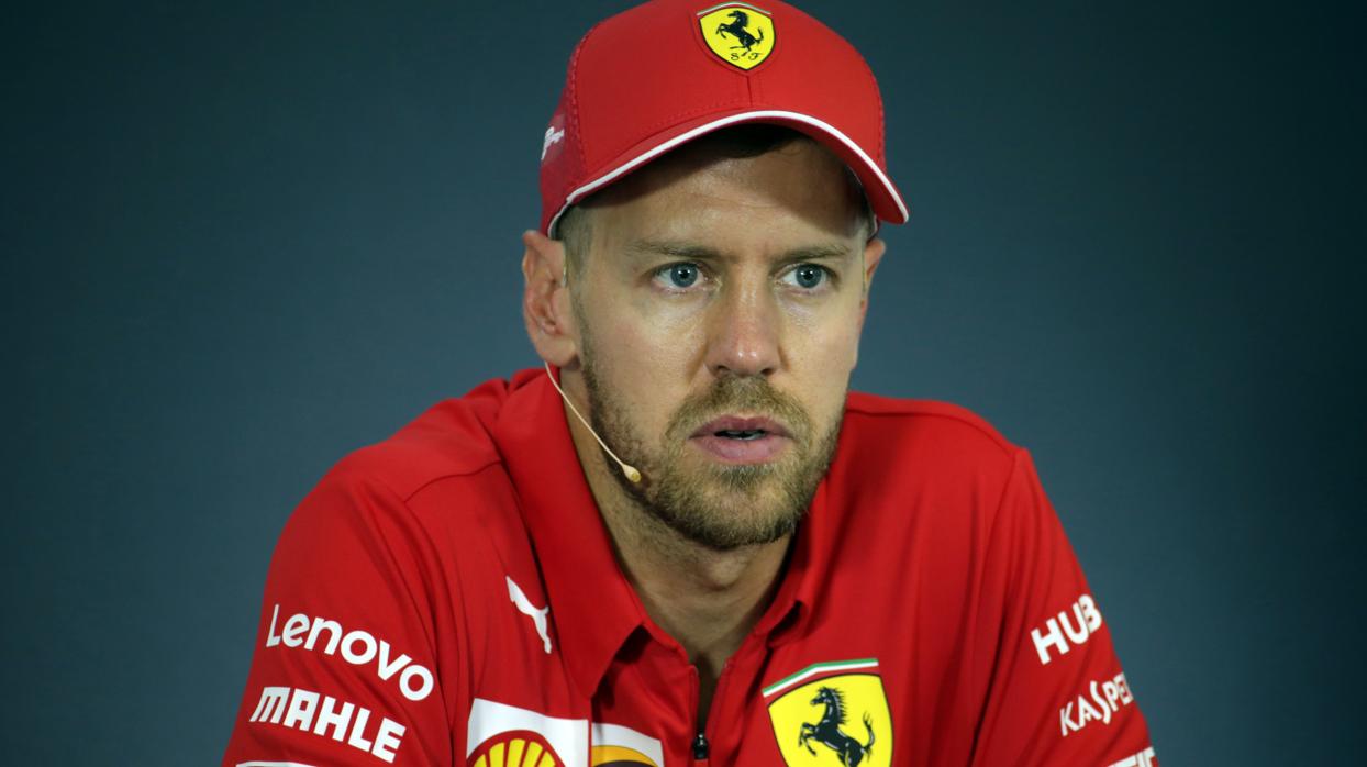 Sebastian Vettel, en rueda de prensa