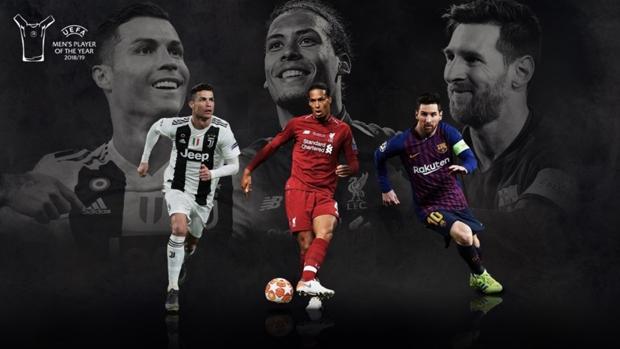 Messi, Cristiano y Van Dijk, candidatos a Mejor Jugador del Año