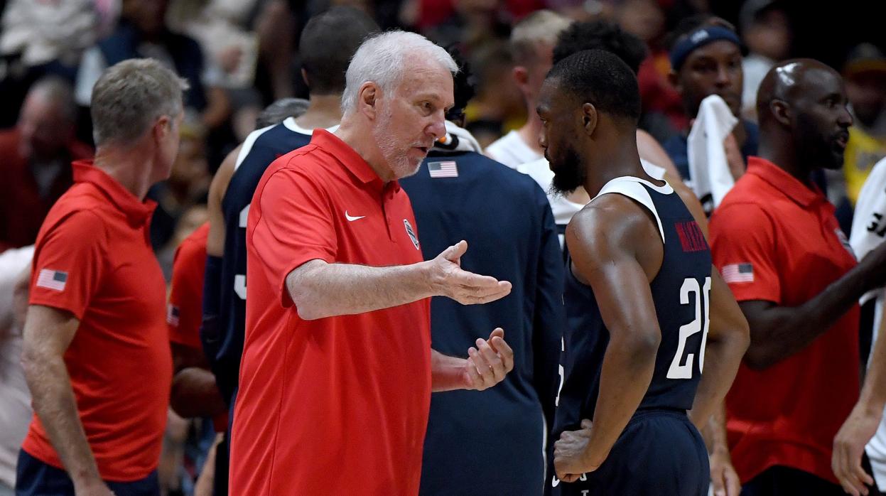 Popovich, durante un partido de EE.UU.