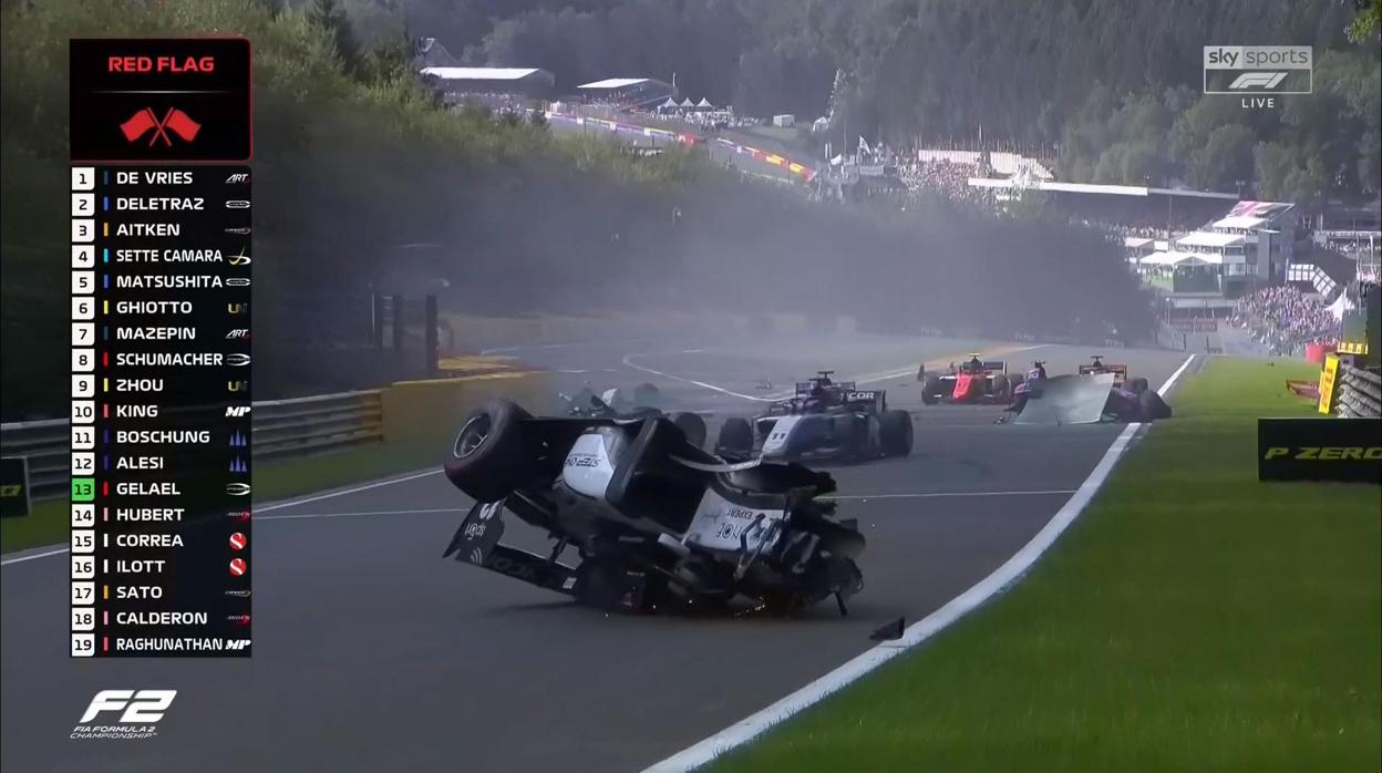 Muere el piloto francés Anthoine Hubert tras un terrorífico accidente en la carrera de Fórmula 2 en Spa