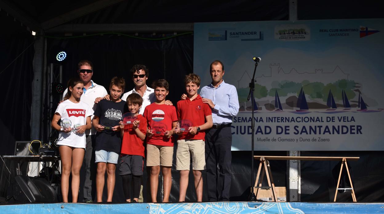 Gabriel Oraa, ganador de la Semana Internacional de Santander en la clase Optimist