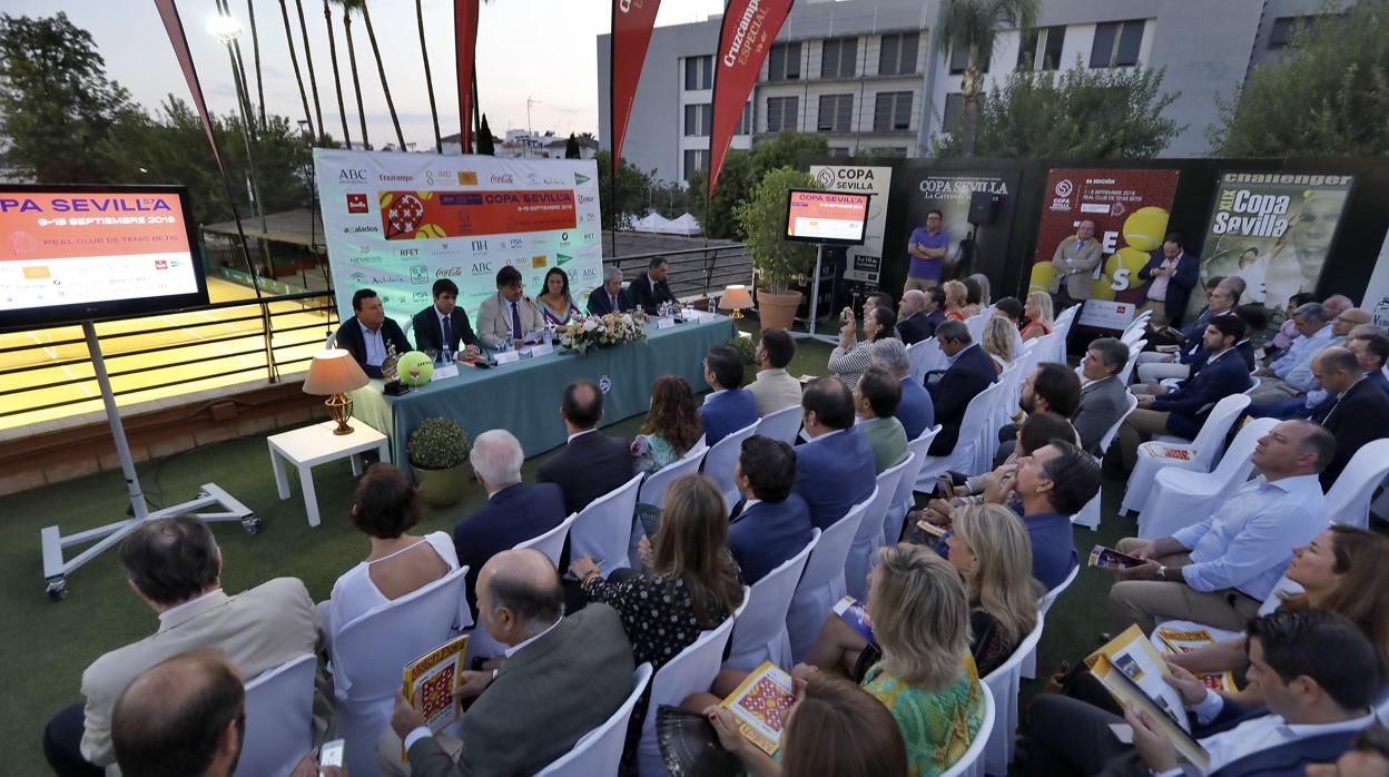 Presentación de la Copa Sevilla en el Real Club de Tenis Betis