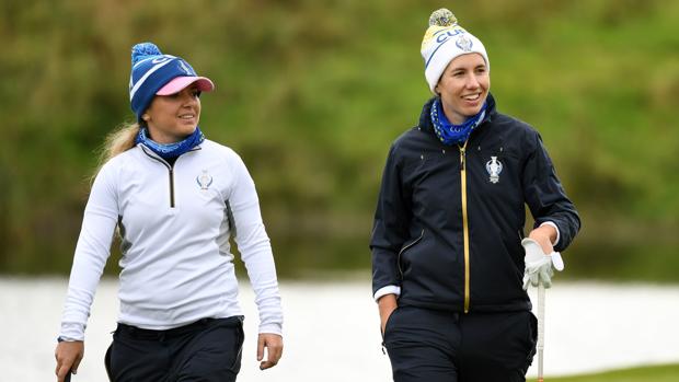 Alma española en el inicio de la Solheim Cup