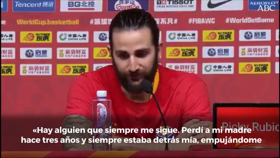 Ricky Rubio: «Perdí a mi madre hace tres años, pero sigue empujándome cada día»