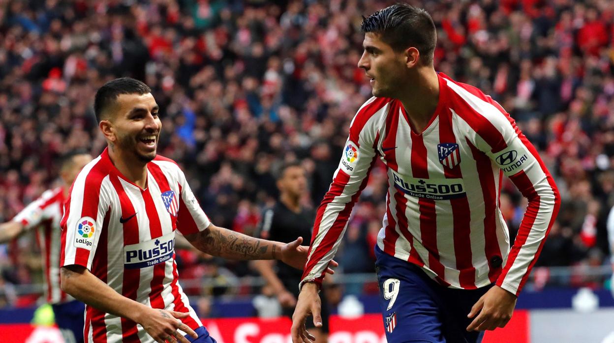 Vitolo y Morata alivian al Atlético