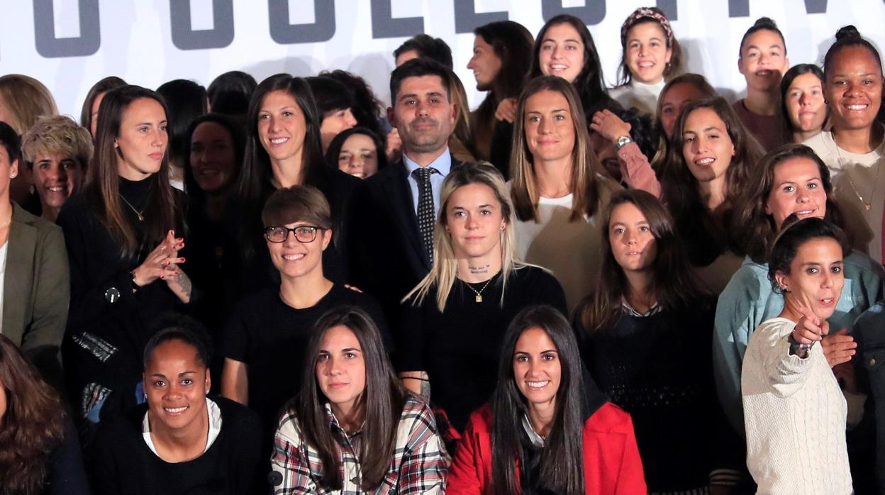 Las jugadoras, tras la reunión con AFE