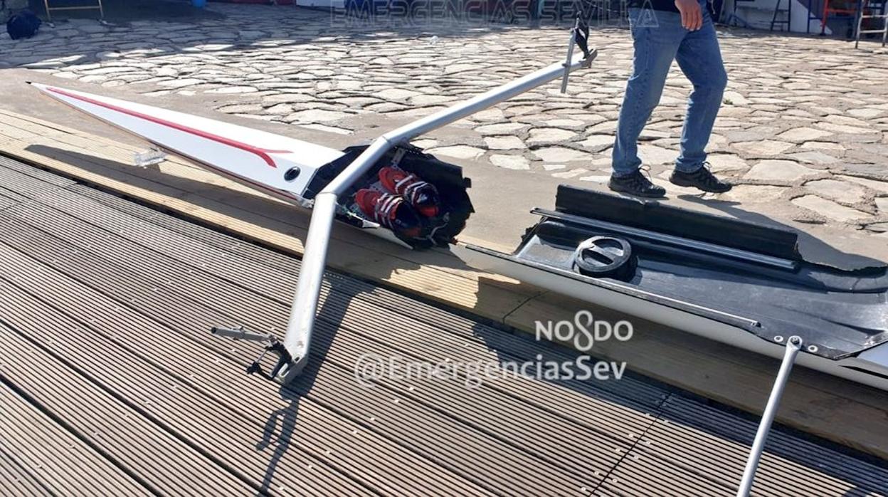 Un remero olímpico, arrollado por un barco turístico en el Guadalquivir