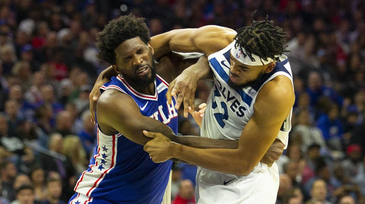 Embiid y Towns, a puñetazo limpio en el Sixers-Wolves