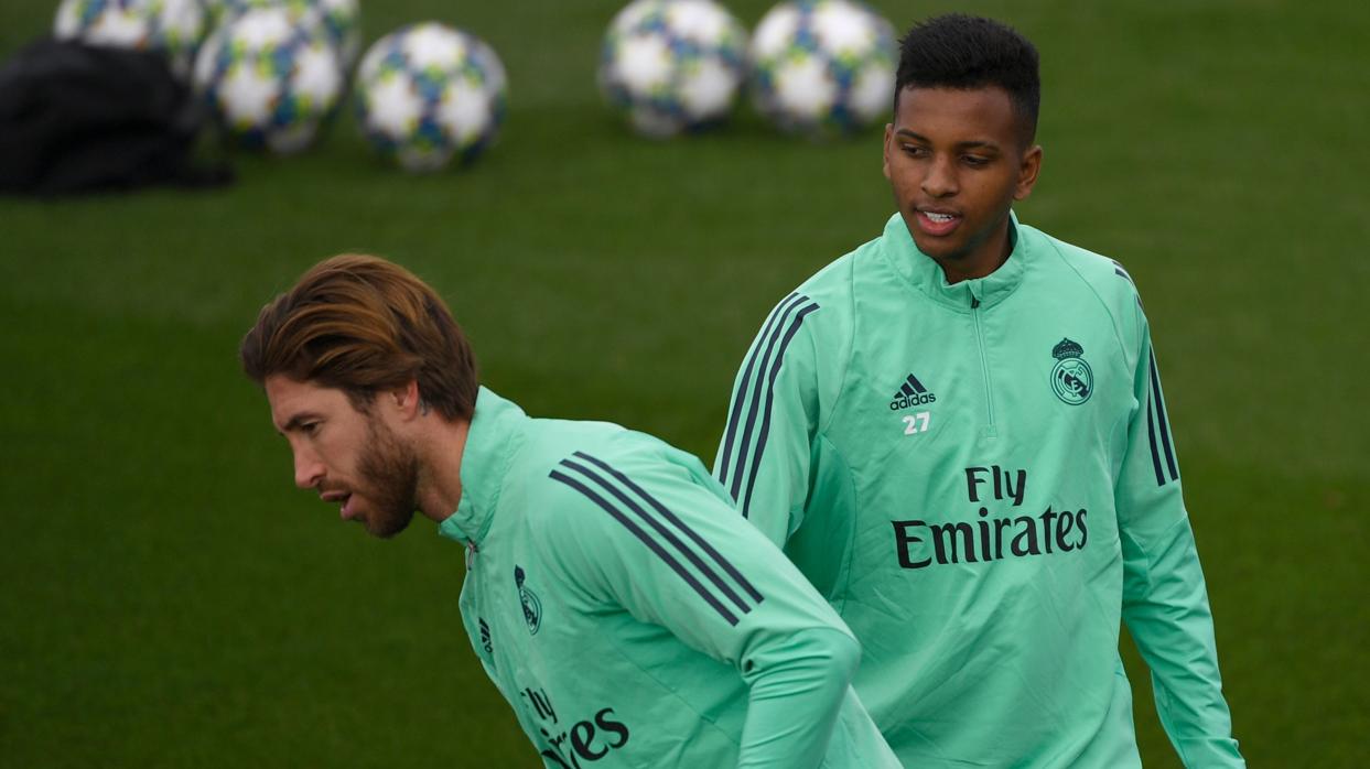 Sergio Ramos y Rodrygo