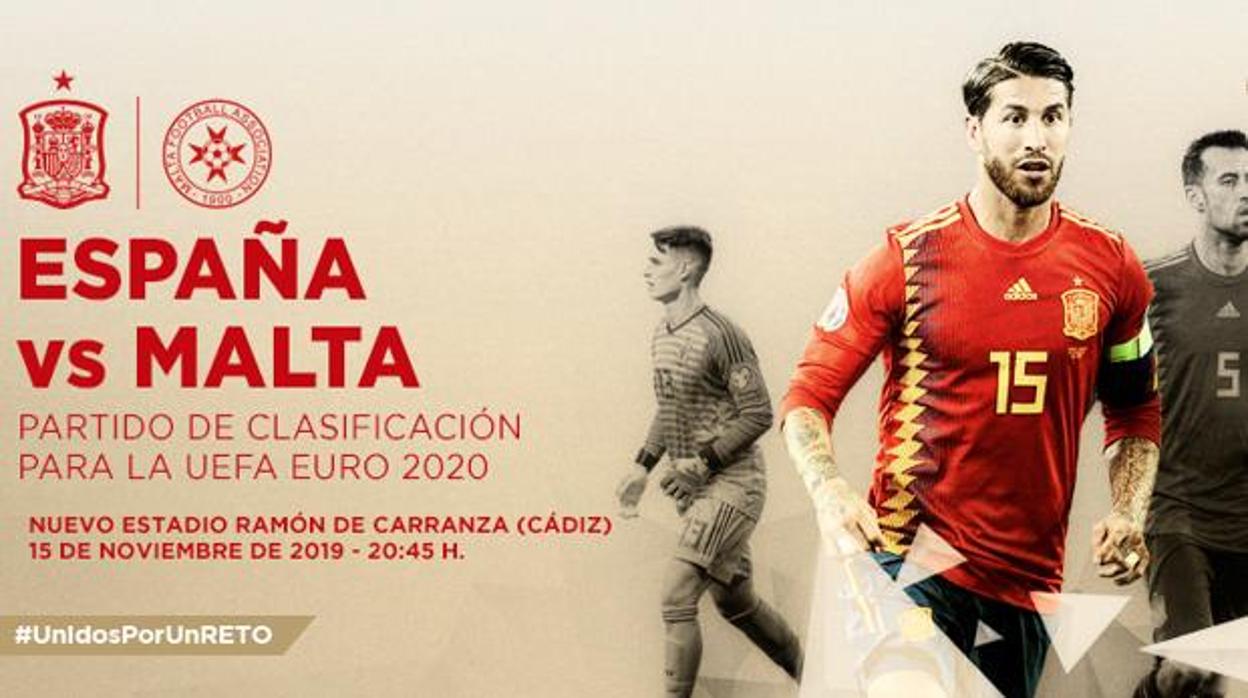 España jugará ante Malta este viernes en el Estadio Ramón de Carranza.