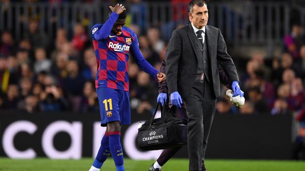 Dembélé estará 10 semanas de baja por su tercera lesión de la temporada