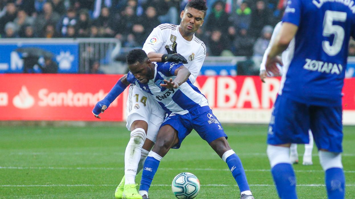 Casemiro, ante el Alavés